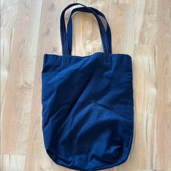 Vintage American Eagle Outfitters Navy Tote Bag Embroidered Logo Shoulder Bag - Picture 2 of 3